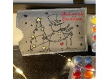 Stickdatei - Schneemann mit Weihnachtsbaum